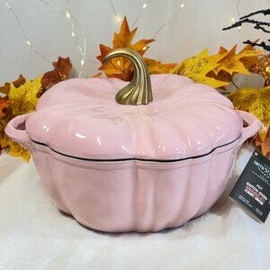 Smith & Clark Ironworks 4qt Cast Iron Pink Pumpkin Dutch Oven New BOX